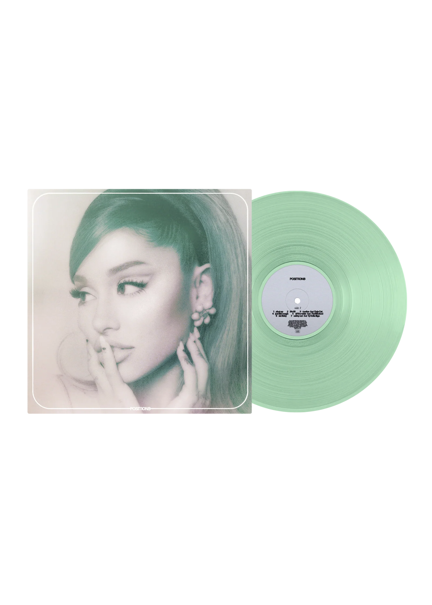 Ariana Grande positions vinilo LP verde Coke Bottle portada oficial